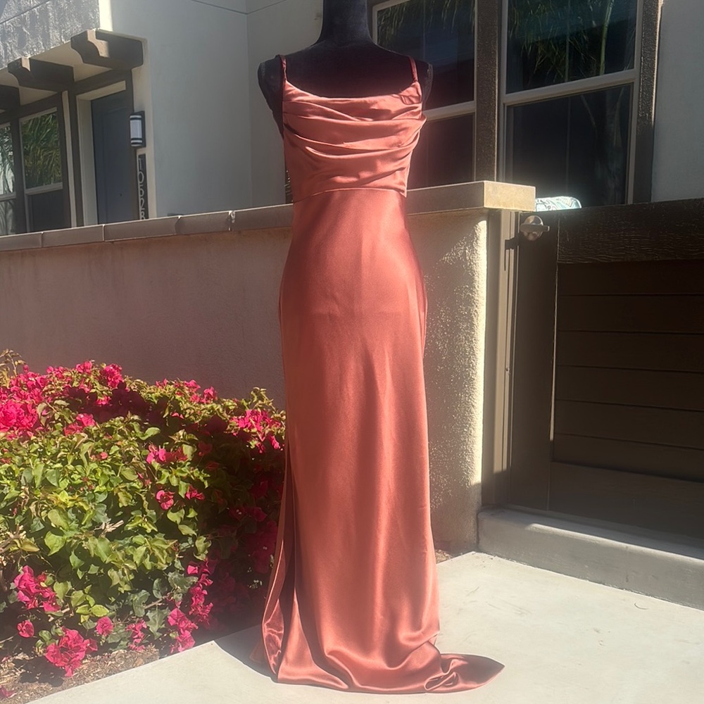 Elegant Satin Evening Gown